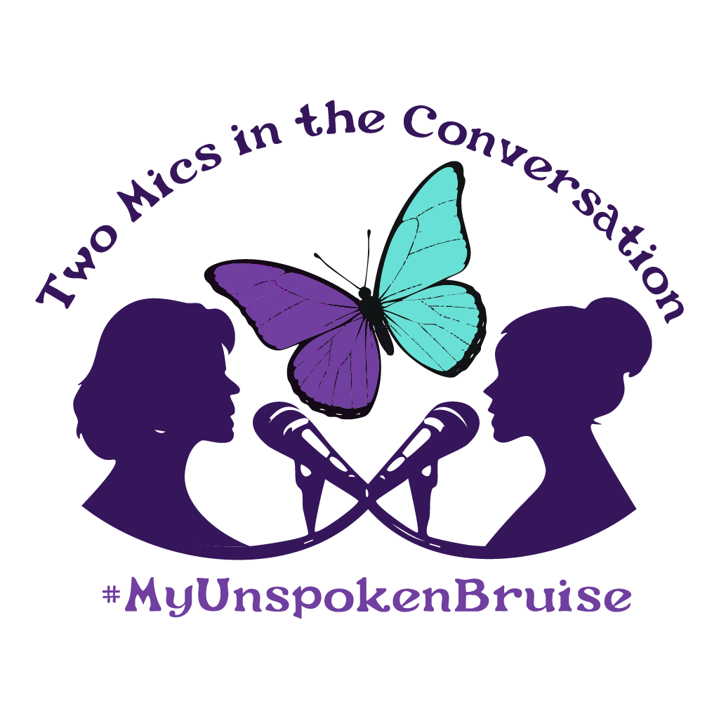 Two Mics in the Conversation Podcast logo